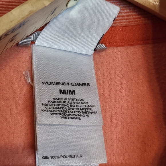 The North Face Glacier 1/4 Zip Fleece Pullover Wmns Medium Tropical Coral #A7YP - Picture 8 of 11